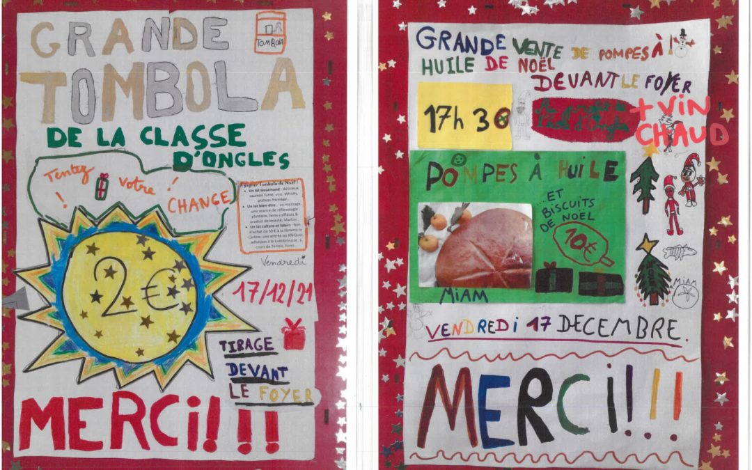 TOMBOLA DE L’ECOLE