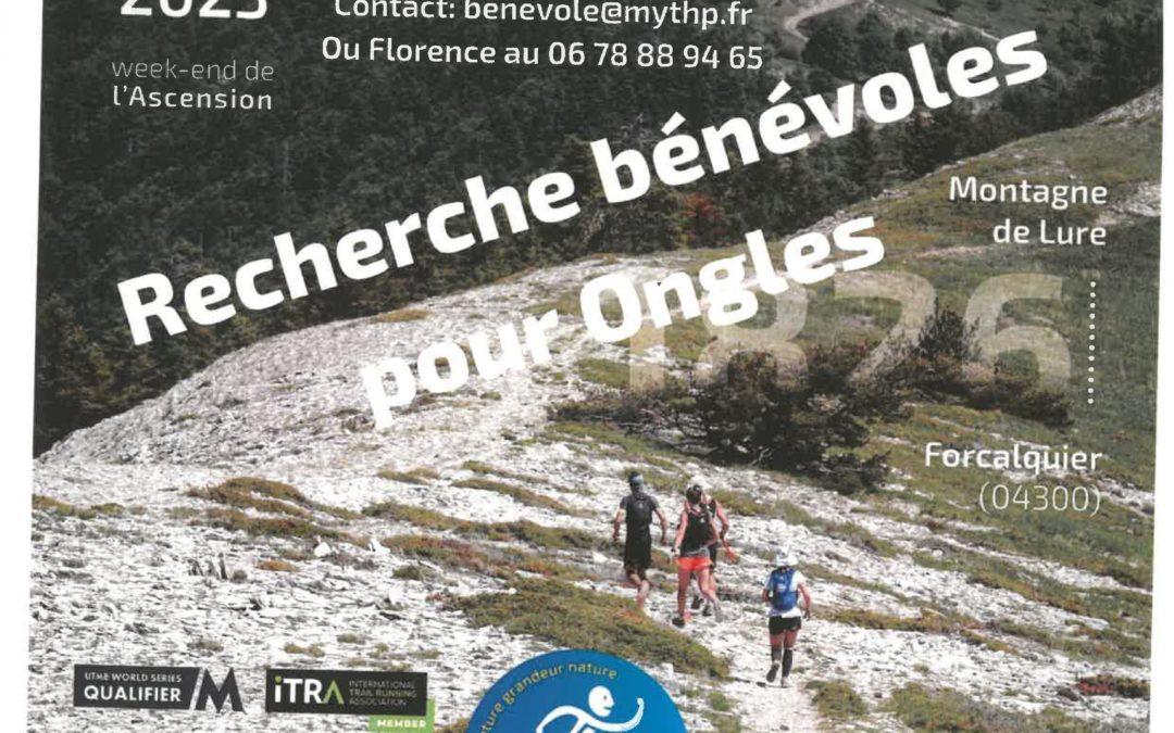 Trail de Haute Provence Recherche bénévoles pour Ongles