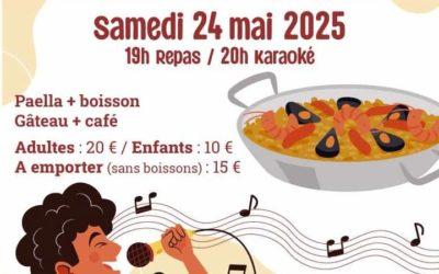 Paella Karaoké et Tombola samedi 24 mai 2025