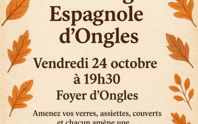Fête des voisins vendredi 24 octobre 2025 à 19h30