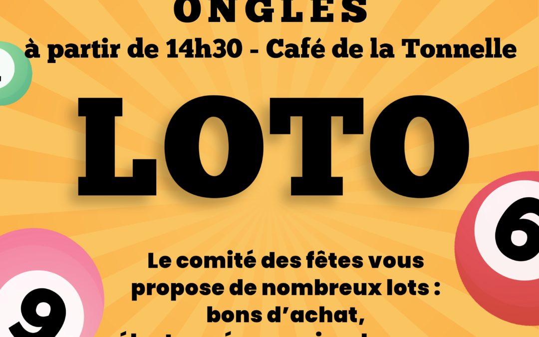 Loto organisé par le Comité des Fêtes le dimanche 22 février 2026 à 14h30