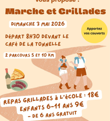 Marche et Grillades Dimanche 3 mai