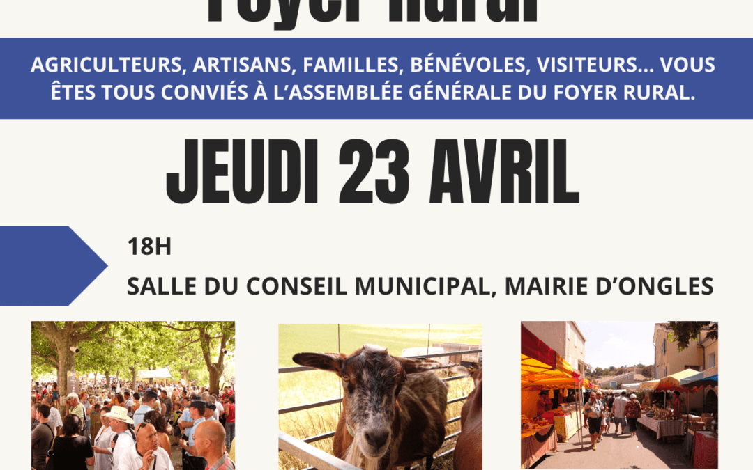 Assemblée Générale du Foyer rural