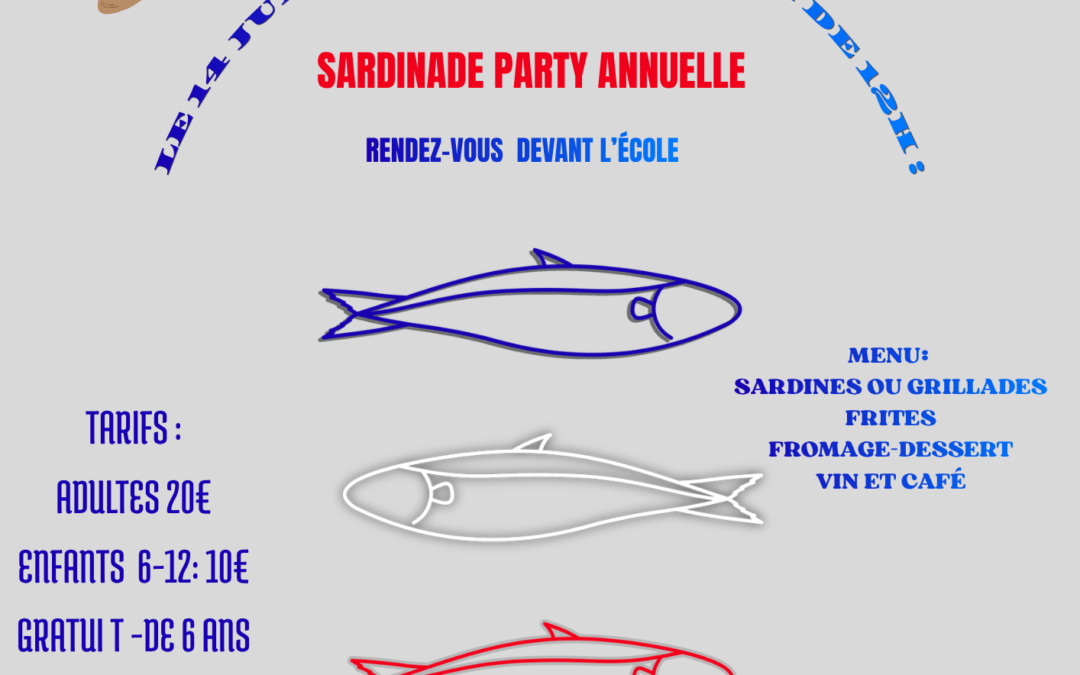Sardinade 14 Juillet 2026