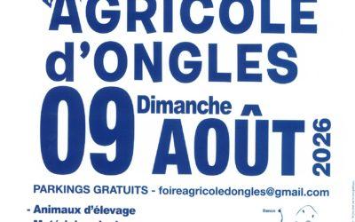 43è FOIRE AGRICOLE d&rsquo;ONGLES